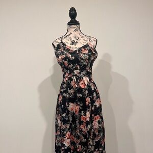 Sam & Lavi Womens Black Spaghetti Strap Dress